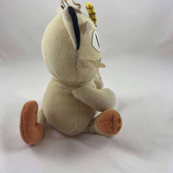 Vintage Pokemon Meowth Plush 7" Nintendo Creatures Game Freak 1998 - Picture 2 of 4